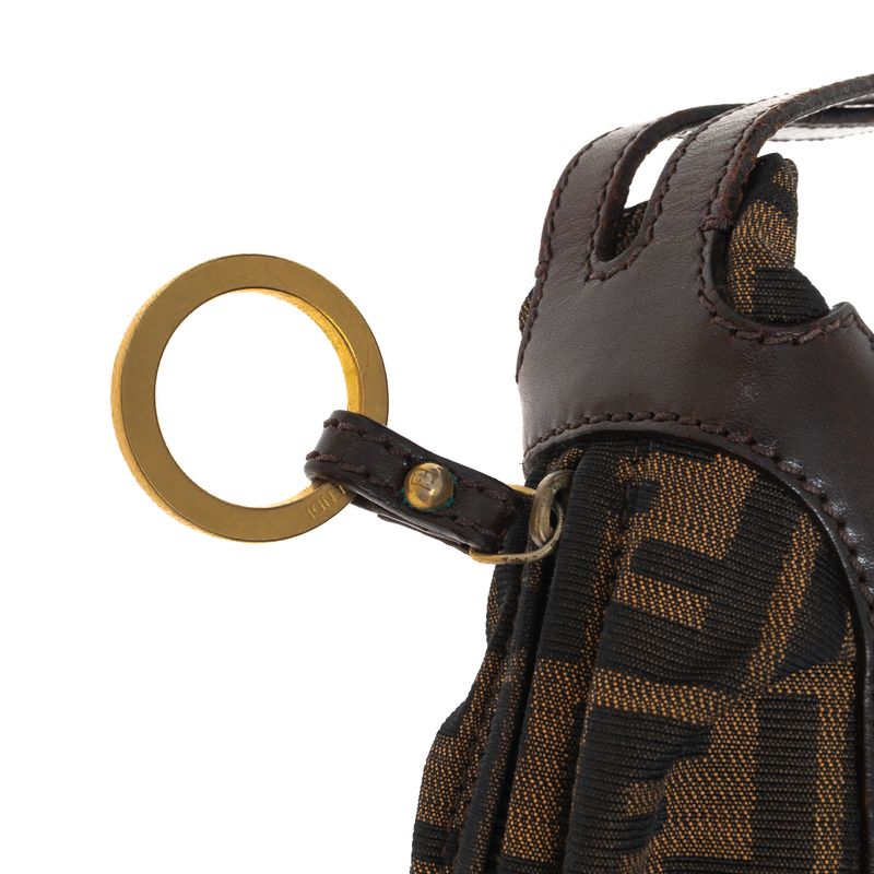 Bolsa-Fendi-Hobo-Zucca-Marrom