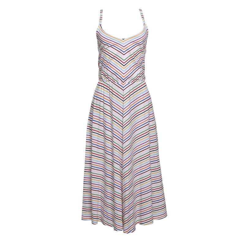 Vestido-Branco-Listras-Coloridas-