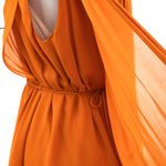 Vestido-Cris-Barros-Fluido-Seda-Laranja