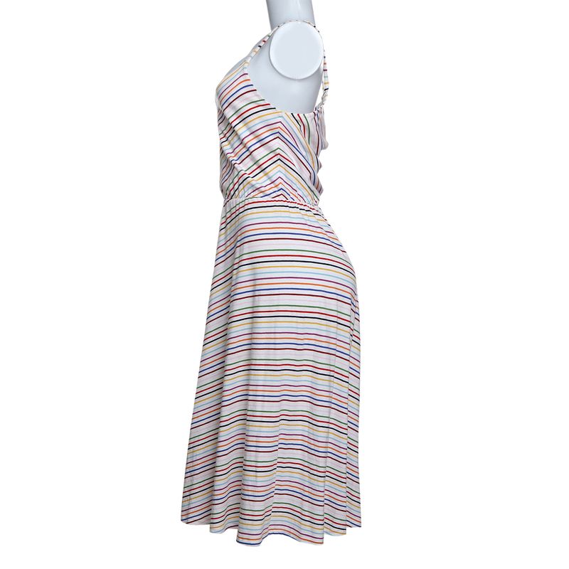 Vestido-Branco-Listras-Coloridas-