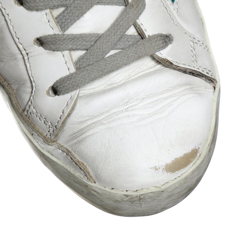 Tenis-Golden-Goose-Superstar-Branco-e-Verde