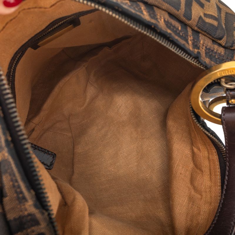 Bolsa-Fendi-Hobo-Zucca-Marrom