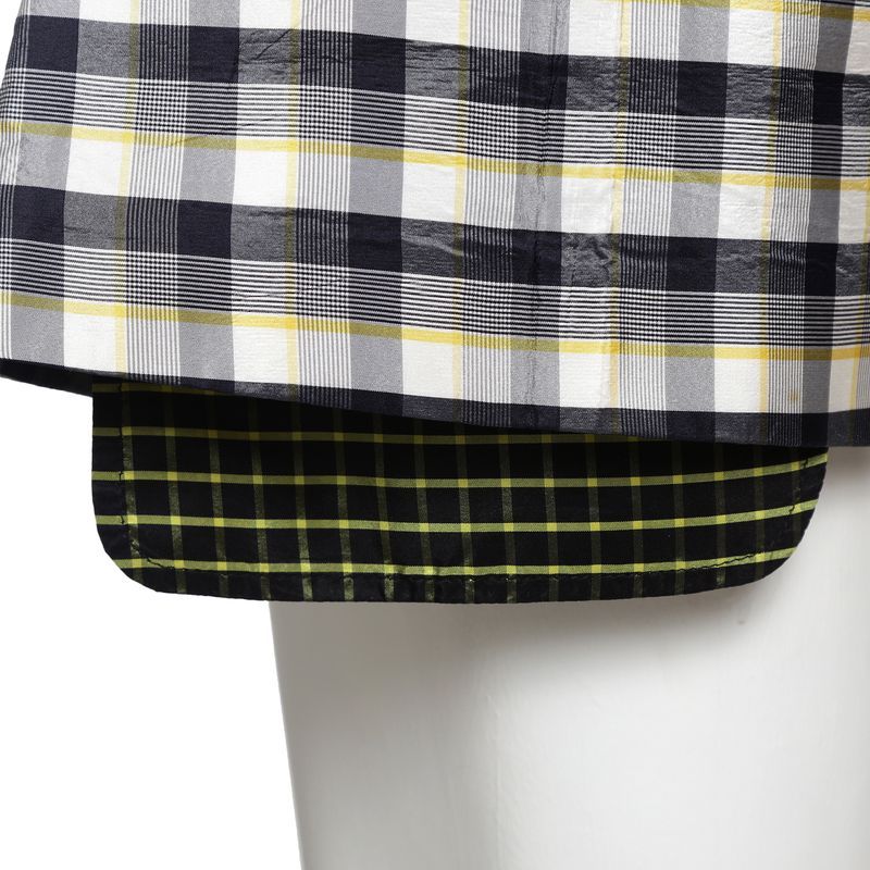 Shorts-Christian-Dior-Vintage-Xadrez-