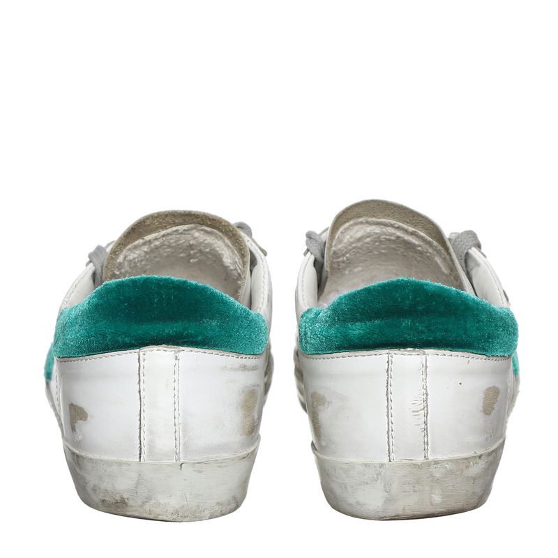 Tenis-Golden-Goose-Superstar-Branco-e-Verde