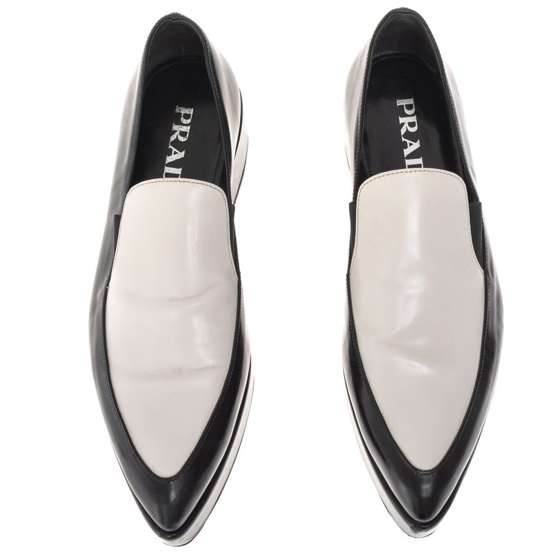 Sapato-Prada-Couro-Escovado-Bicolor