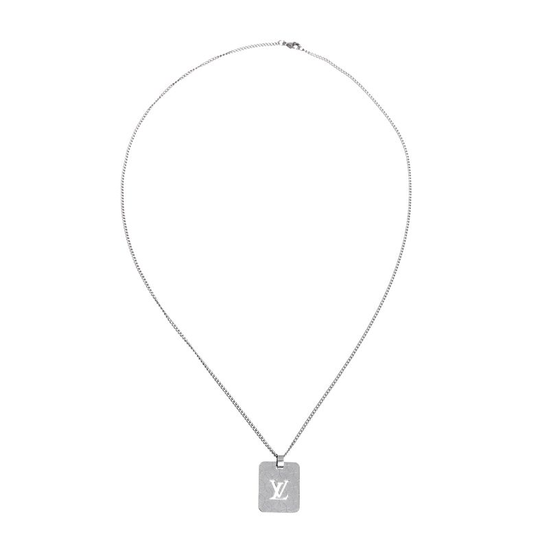 85876-Colar-Louis-Vuitton-Metal-Prateado-1