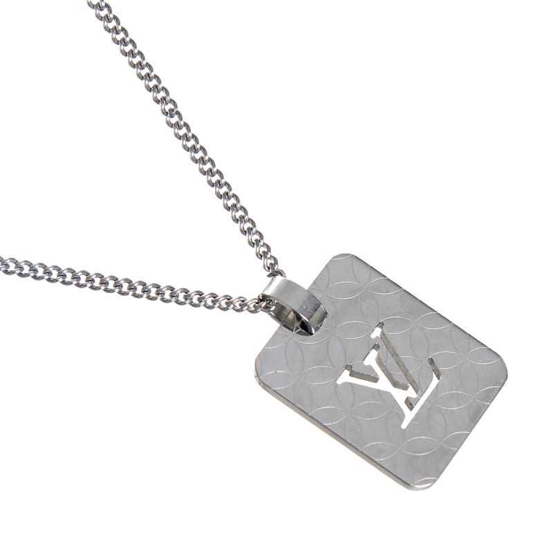 85876-Colar-Louis-Vuitton-Metal-Prateado-2