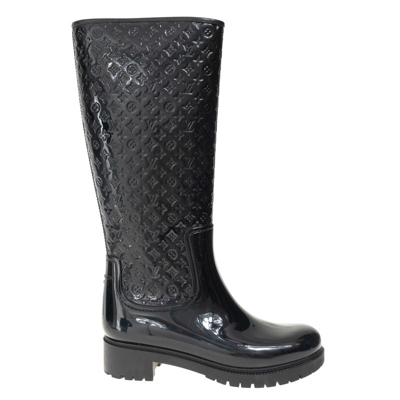 Bota-Louis-Vuitton-Galocha-Borracha-Preta-