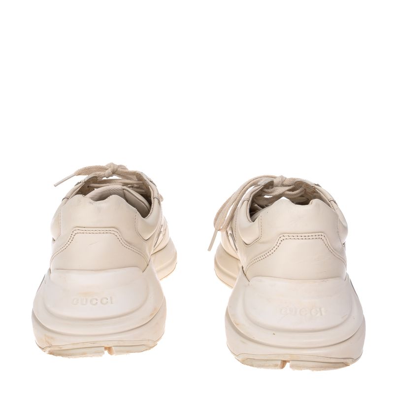 Tenis-Gucci-Rhyton-GG-Interlocking-Creme