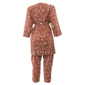 Conjunto Paula Raia Estampado Laranja