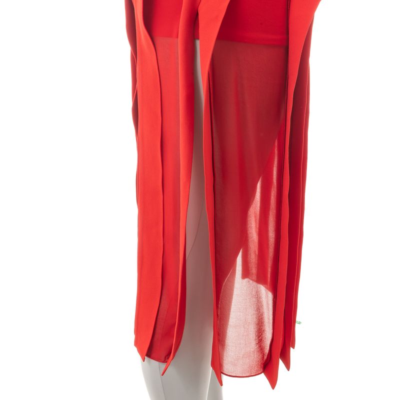 Saia-Cris-Barros-Plissada-Vermelho-e-Rosa-