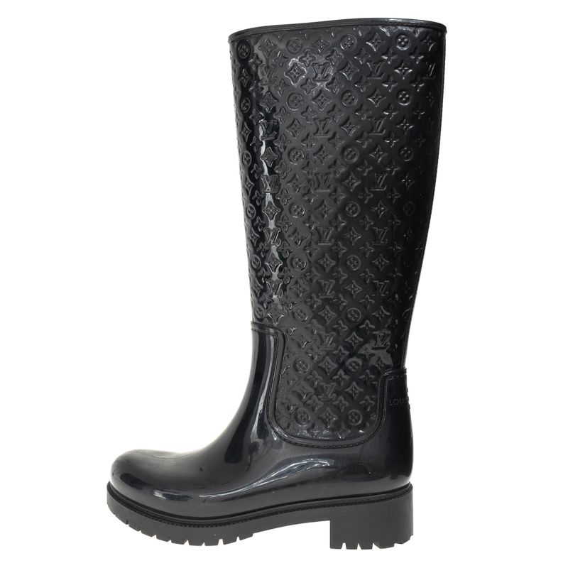Bota-Louis-Vuitton-Galocha-Borracha-Preta-