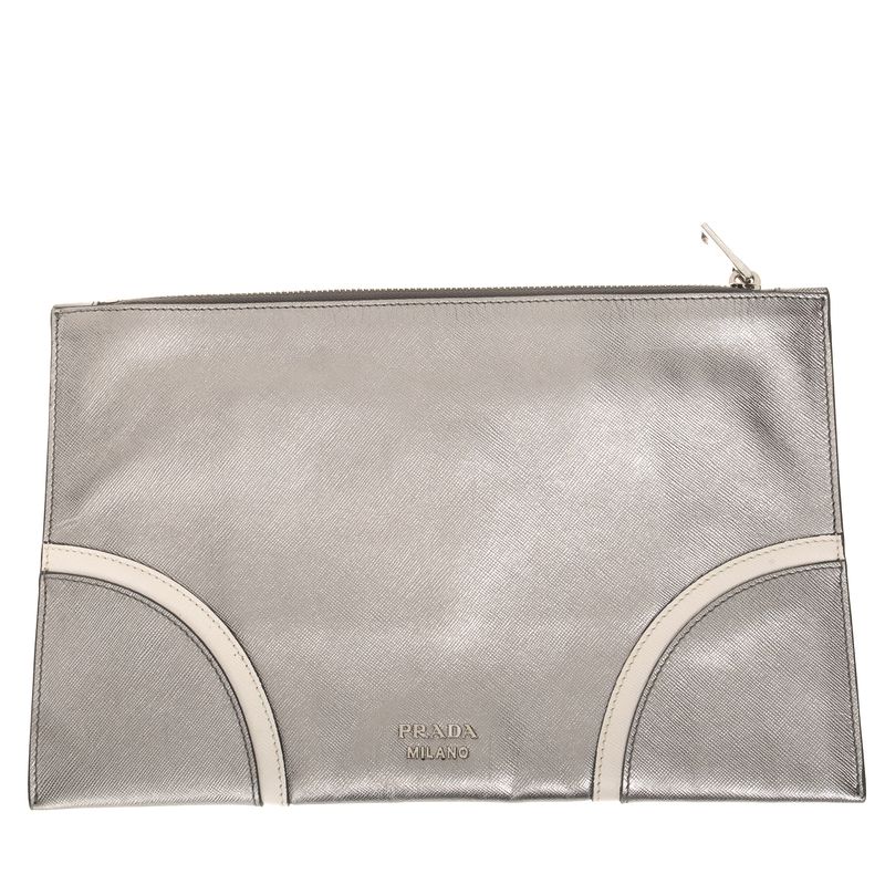 Clutch-Prada-Metalizada-Prata