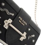Bolsa-Prada-Cahier-Moon-Preta-e-Prateada