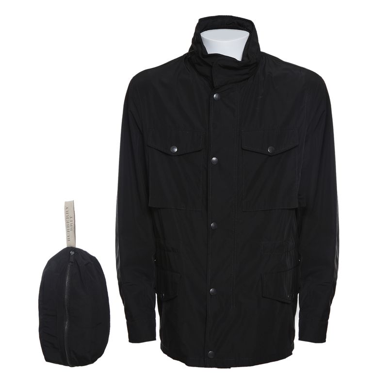 Casaco-Burberry-Impermeavel-Preto-