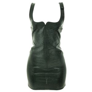 Vestido Courréges Vinil Verde