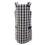 Vestido-Christian-Dior-Infantil-Xadrez-Preto