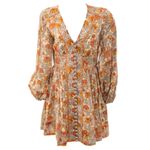 Vestido-Zimmermann-Floral-Laranja