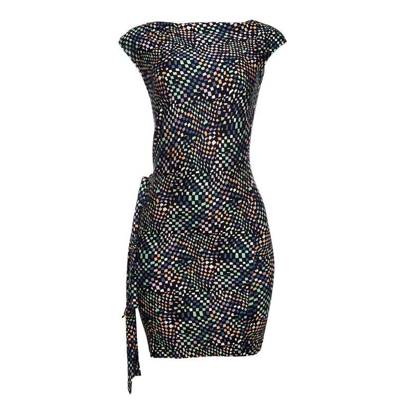 Vestido-Diane-Von-Furtenberg-Quadriculado-
