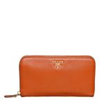 Carteira-Prada-Couro-Saffiano-Laranja