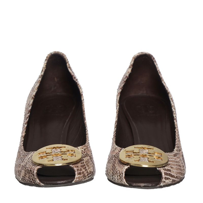 Sapato-Tory-Burch-Couro-Exotico-Marrom