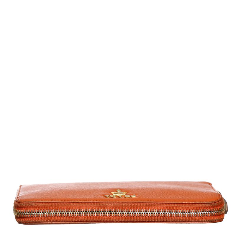 Carteira-Prada-Couro-Saffiano-Laranja