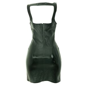 Vestido Courréges Vinil Verde