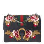 Bolsa-Gucci-Dionysus-Bordada-Floral-Preta