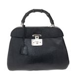 Bolsa-Gucci-Lady-Lock-Couro-Exotico-Preta