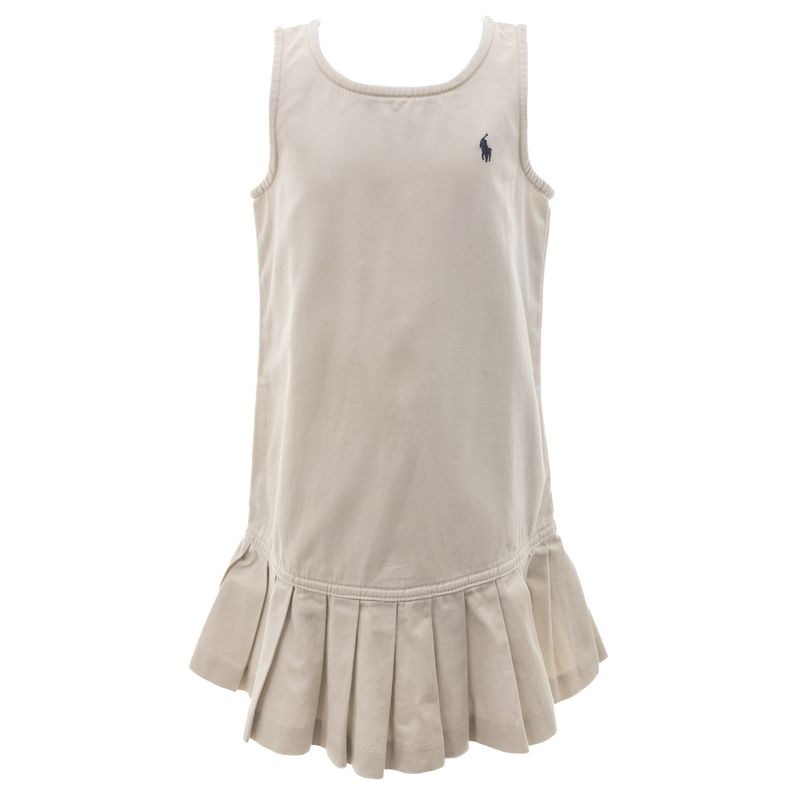 Vestido-Ralph-Lauren-Infantil-Drapeado-Caqui
