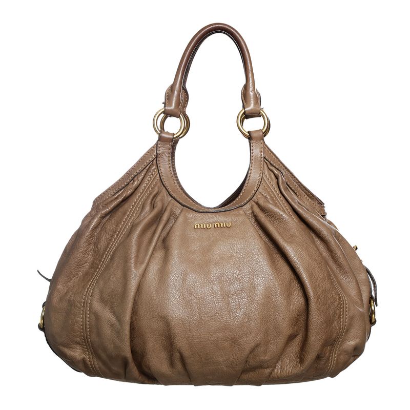 Bolsa-Miu-Miu-Tote-Hobo-Couro-Caramelo