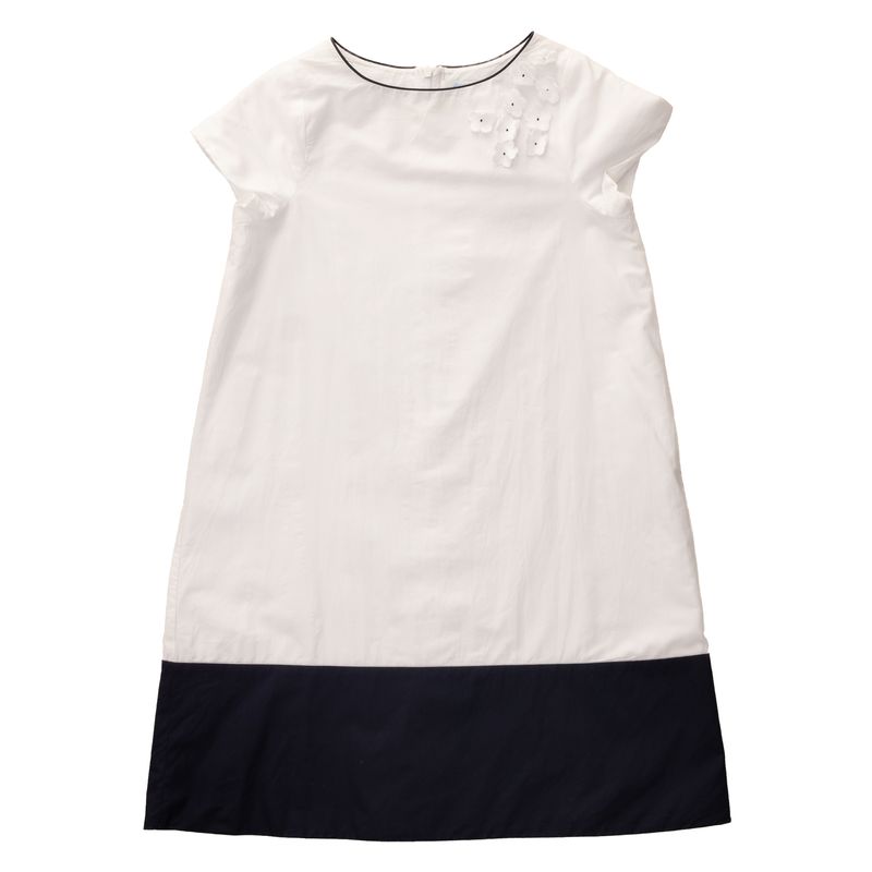Vestido-Jacadi-Infantil-Flores-Branco-e-Marinho