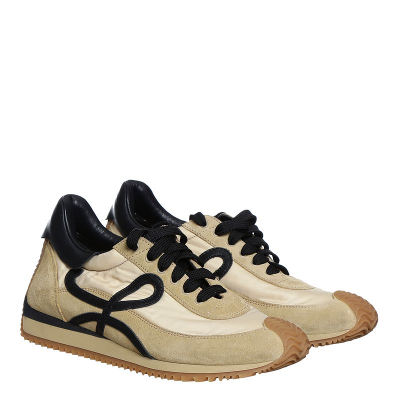 Tenis-Loewe-Flow-Runner-Bege-e-Preto