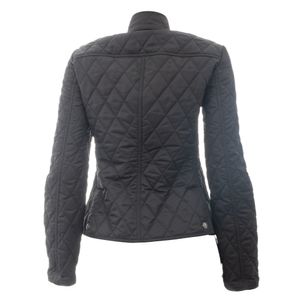 Casaco Burberry Matelassê Preto e Housecheck