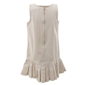 Vestido Ralph Lauren Infantil Drapeado Caqui