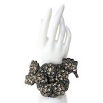 Bracelete-Lanvin-Flor-em-Couro-Preto
