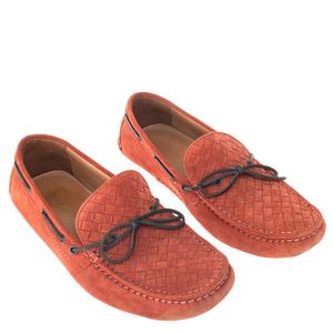 Mocassim Bottega Veneta Amarração Intrecciato Terracota