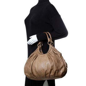 Bolsa Miu Miu Tote Hobo Couro Caramelo