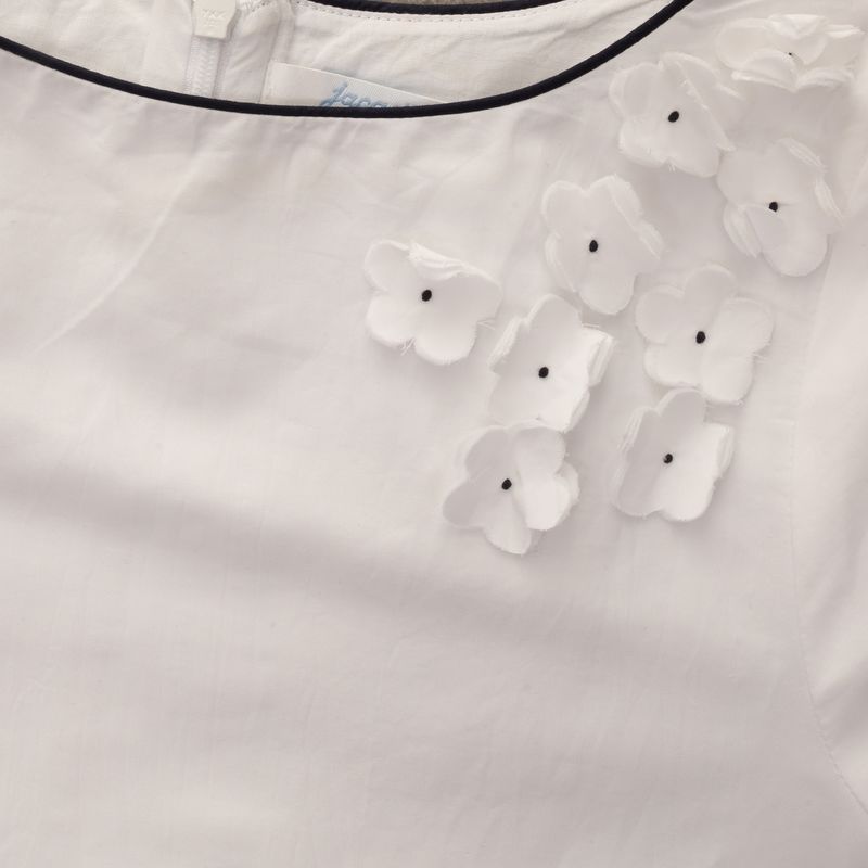 Vestido-Jacadi-Infantil-Flores-Branco-e-Marinho