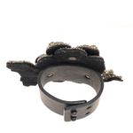 Bracelete-Lanvin-Flor-em-Couro-Preto