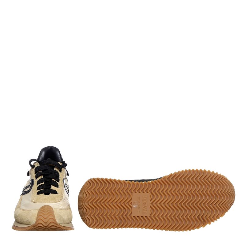 Tenis-Loewe-Flow-Runner-Bege-e-Preto