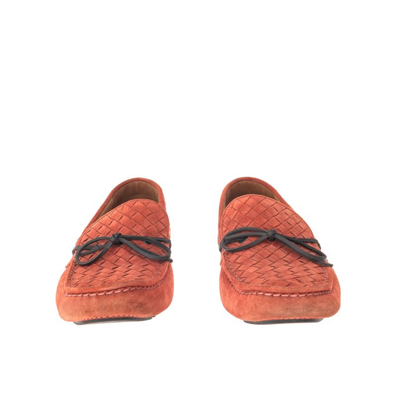 Mocassim-Bottega-Veneta-Amarracao-Intrecciato-Terracota