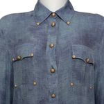 Camisa-Balmain-Botoes-Dourados