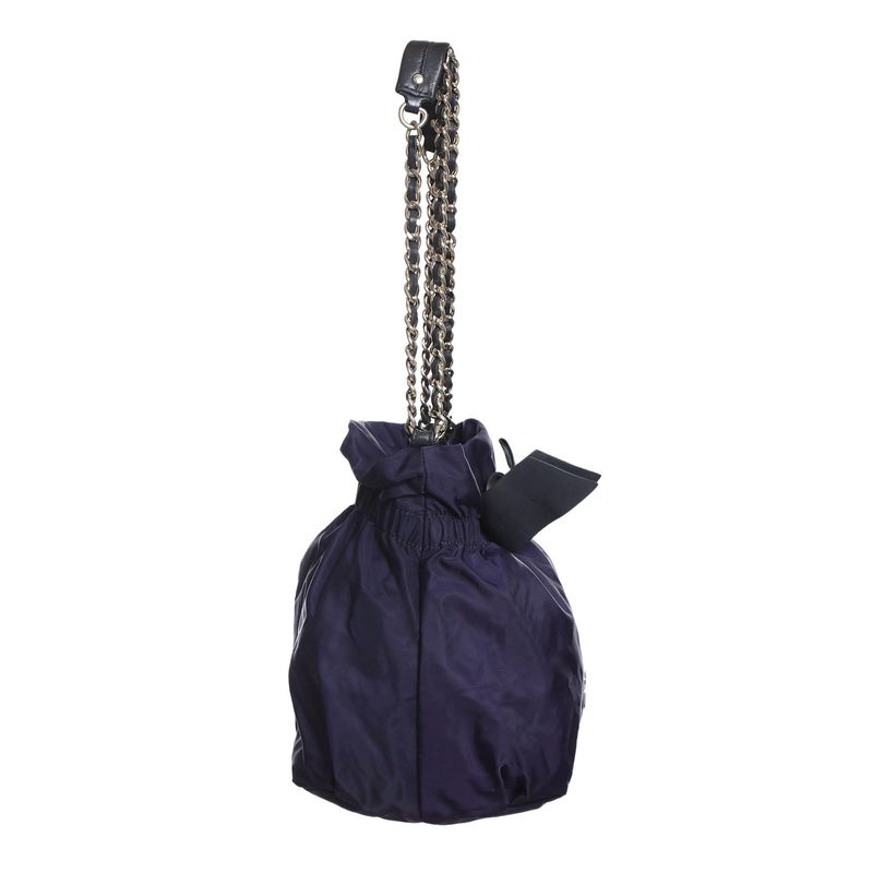 Bolsa-Carolina-Herrera-Laco-Tecido-Azul