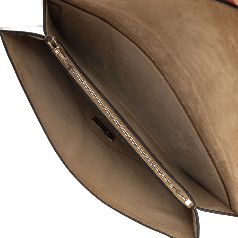 Bolsa-Celine-Clutch-Couro-Tricolor-