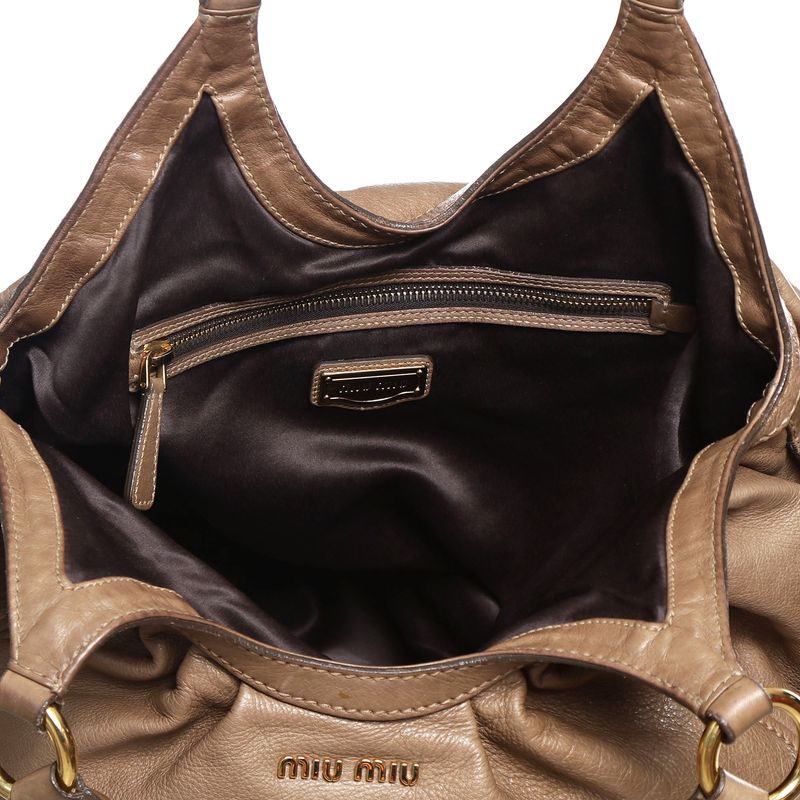 Bolsa-Miu-Miu-Tote-Hobo-Couro-Caramelo