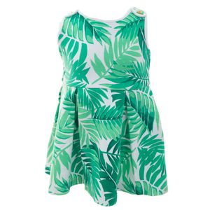 Vestido Janie and Jack Infantil Estampa Folhas
