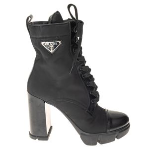 Bota Prada Cano Médio Re-Nylon Preta