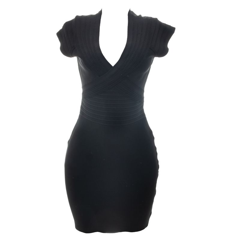 Vestido-Herve-Leger-Bandagem-Preto
