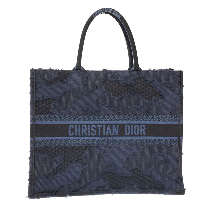 Bolsa-Christian-Dior-Book-Tote-Camuflagem-Marinho